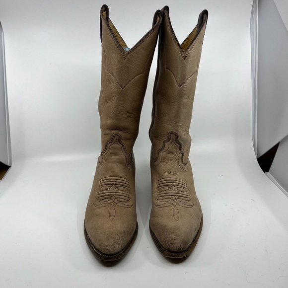 Vintage Woman's Justin Buckskin Cowboy Boots 7 1/2M - Picture 3 of 16